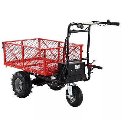 1000lbs Towing Electric Powered Utility Cart 500lb Wheelbarrow Hand Truck Wagon • $879