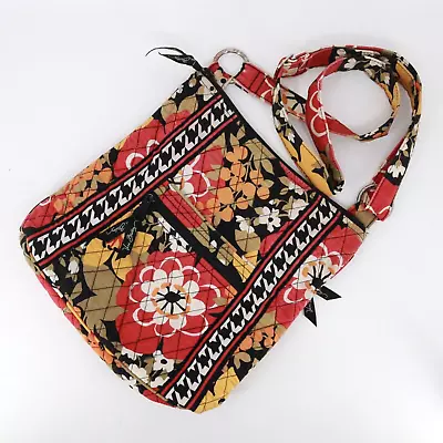 Vera Bradley Crossbody Handbag Women Medium Cotton Bittersweet Shoulder Bag • $14.71