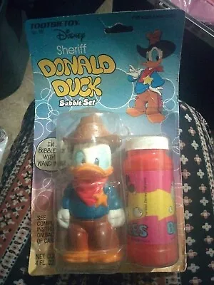 Vintage 1987 Sheriff Donald Duck Bubble Set   - In Package • $15
