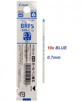 Pilot BRFS-10F-L Ballpoint Pen Refill D1 - 0.7mm - 10x BLUE • £18.49