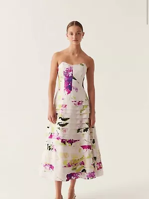 AJE - Size 8 Dress Victorian Gown Maxi Dress Wild Hydrangea • $200