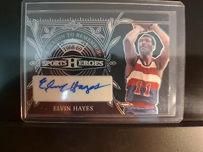 2024 Leaf Sports Heroes Elvin Hayes Season To Remember  Bronze Acetate Auto /35 • $5