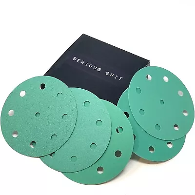 Festool-Compatible Sandpaper 5 Inch 9-Hole Hook Loop 40-2000 Grit Sanding Discs • $29.90