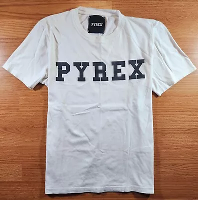 Pyrex Brand Hypebeast Virgil Abloh 'Logo' Style White/Black Tee Men's Size Small • $49.99