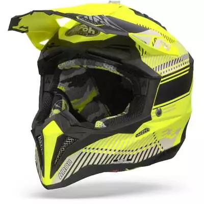 Airoh Aviator 3 Wave Flat Yellow Offroad Helmet - New! Fast Shipping! • $327.63