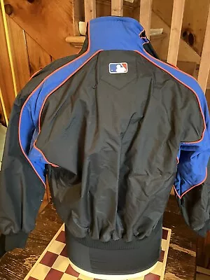 NWOT Authentic Majestic Youth Sm. New York Mets MLB Nylon Dugout Jacket • $34.99