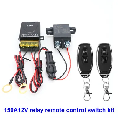 Remote Battery Disconnect Switch Upgraded Kill Switch For Car 12V 150A 1.8W • $34.03