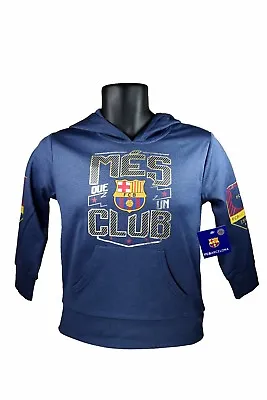 FC Barcelona Hoodie Jacket Fleece Youth Soccer Hoodie Messi 10 - YM • $29.95