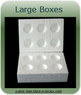 £150 • Buy 135 X 6 Hole  Large  Polystyrene Egg Boxes Hatching/incubation Chicken