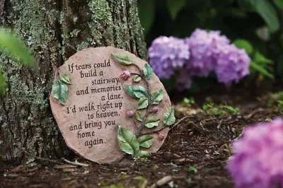 Evergreen Garden Tears To Heaven Polystone Memorial Stepping Stone • $37.99