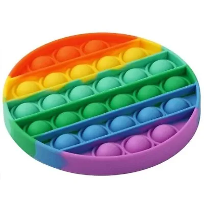 £3.20 • Buy Round Push Pop Fidget Kids Toy Popper Bubble Special Needs Classroom Sensory 