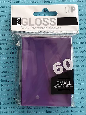 Ultra Pro Sleeves - Solid Purple - SMALL (60) Gloss Deck Protectors (82971) • £4.25