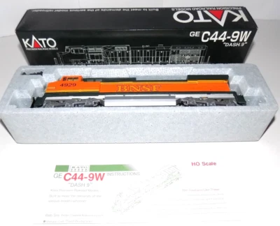 $149.99 • Buy KATO HO Scale GE C44-9W Dash 9 37-6312 BN - Santa Fe Cab #4929 NIB DCC Ready