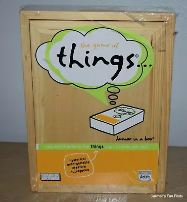 $10 • Buy Parker Brothers The Game Of Things Word Board Game - Wood Case New! SEALED!