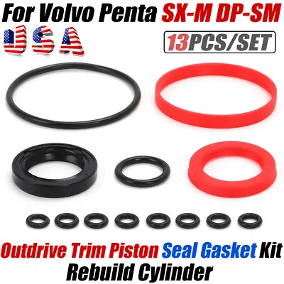 For Volvo Penta Dp-sm Sx-m Cylinder Outdrive Trim Piston Seal Gasket Rebuild Kit • $39.99