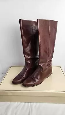 9 West Q-Louisa Knee High Leather Boots (09129) W/ Box - Women's US 7 (M) 1998 • $26.79