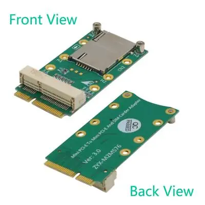 For 3G/4G WWAN LTE HSPA Modem GPS Card Mini PCI-E Adapter SIM Slot • £10.60