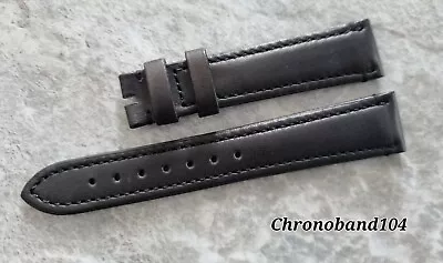 Genuine OEM Zenith 19/18mm Black Matte Calf Leather Watch Strap Band NEW  • £160