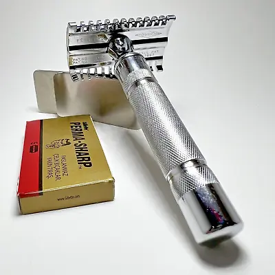 Gillette New Long Comb [Replated] - Vintage Safety Razor • $57.50