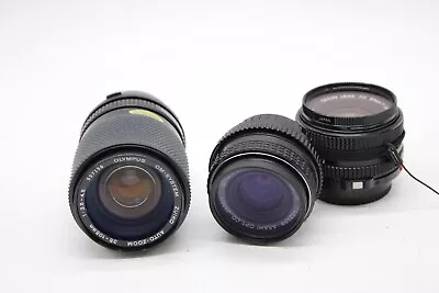 F X3 Vintage Camera Lenses Inc. Canon 50mm Pentax 28mm Etc • £12.50