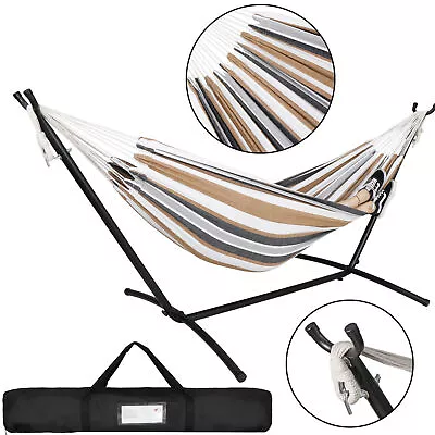 9FT Steel Hammock With Stand For 2 Person With Carrying Case 620lb Capacity • $50.58