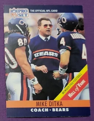 1990 Pro Set Mike Ditka Chicago Bears #59 Football Card • $1.58