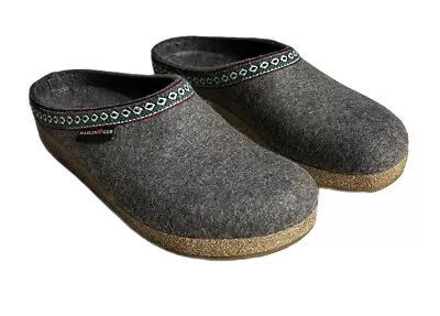 Haflinger  GZ Classic Grizzly Wool Clog Slipper  Women’s Size 10.5 Grey • £48.24