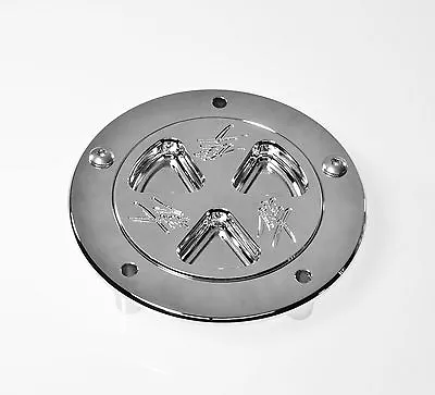 Billet Chrome 99-07 Hayabusa Busa Gsxr Gsx1300r 1300 Fuel Gas Cap Base 301 Kanji • $94.46