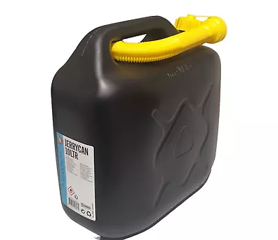 10Litre L JerryCan Petrol Diesel Container Can Fuel Water Storage Bottle Jerryca • £10.49