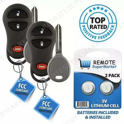 2 Replacement For 2001-2005 Chrysler PT Cruiser 99-05 Voyager Remote Key Fob Set • $21.95