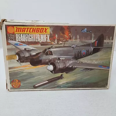 1973 VTG Matchbox Beaufighter MK-X Coastal Command 1:72 Lesney Scale Model Kit • $42