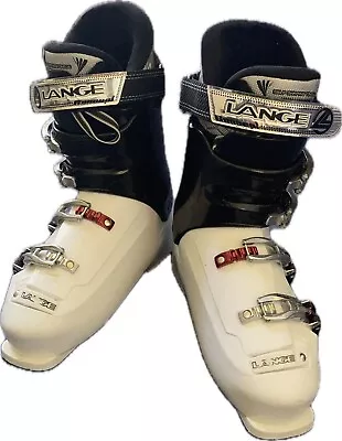 Lange Concept 80 Black White 329mm Ski Boots 28.5 JM03 • $49.99