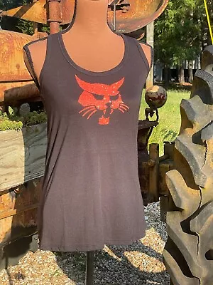 Women's Racerback Tractor * Bobcat * Orange Iridescent Sparkle * Medium • £24.11