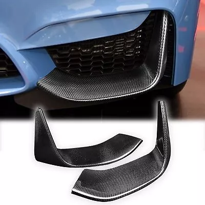 Carbon Fiber Painted Front Bumper Splitters Lip For 2015-2019 Bmw F80 M3 F82 M4 • $48.99