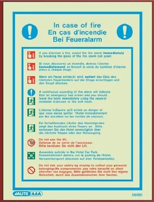 £5.75 • Buy (5559) Fire Action Notice Sign 