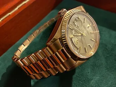 Vintage Rolex Day-Date President | Solid Rose Gold | Ultra Rare Special Edition • $498000