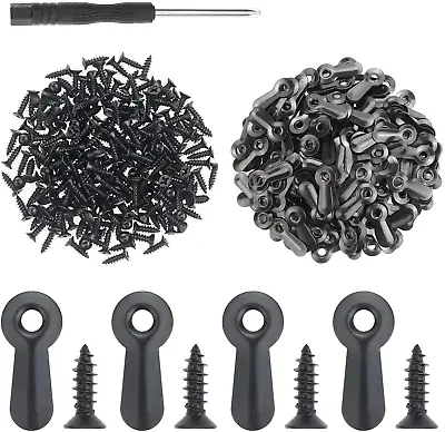 $11.99 • Buy 100 Pcs Frame Picture Turn Button And 100 Pcs Screws For Hanging Pictures, Black