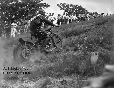 BSA Motorcycle Hillclimb 1940s Motorbike Photo Photograph • $9.75