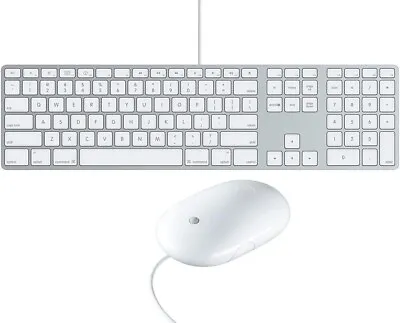 Apple Wired Keyboard A1243 & Wired Mouse A1152 For IMac Mac Pro Mac Mini - UK • £49.99