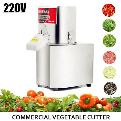 220V Electric Vegetable Chopper Cutter Commercial Food Processor Stainless Steel • $229.99