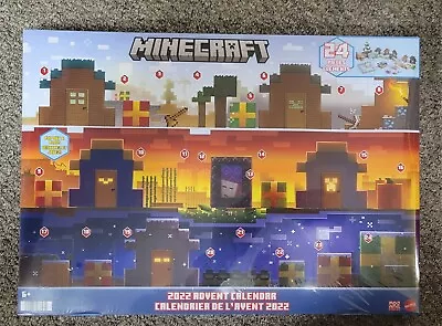 MINECRAFT 2022 Advent Calendar 24 Pieces Elements Pop Out & Play New Sealed • $29.99