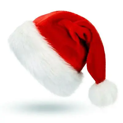 £5.99 • Buy Father Christmas Plush Hat XMAS Santa Claus Family Gift Adult Costume Unisex