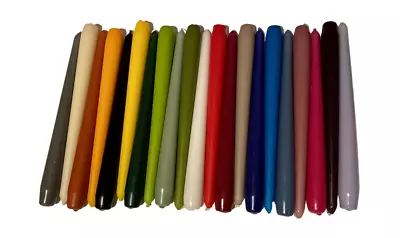 10 X Tapered Table House Hold Dinner Bistro Candles Long Run Time Many Colours • £8.50