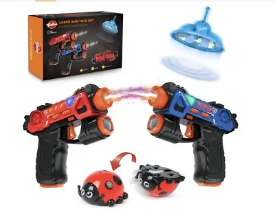 VATOS 4 IN 1 Laser Tag Guns Set With Flying Aircraft & Beetle For Boys Girls 3+ • £25