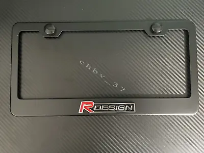 1x (red /black) R-DESIGN 3D Emblem BLACK Stainless License Plate Frame RUST FREE • $22.79