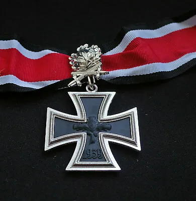 £19.99 • Buy 1939 1813 German Knight's Iron Cross Medal With Oak Leaves - Repro Army