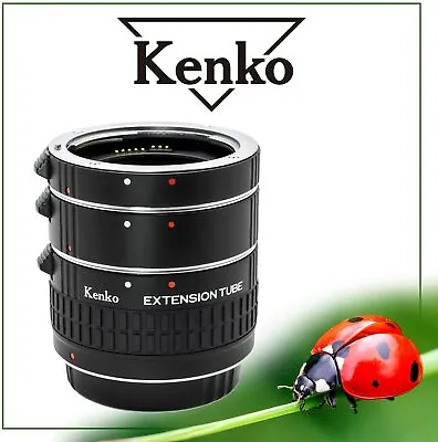 Kenko Automatic Extension Tube Set DG (3 Rings) Nikon AF For Macro Photography • £99