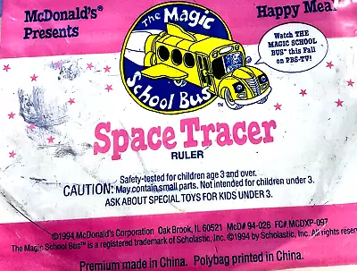 1994 McDonalds Happy Meal -The Magic School Bus - SPACE TRACER (sealed) • $9.72