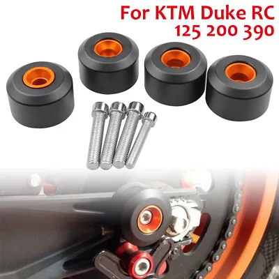Front & Rear Fork Wheel Frame Slider Crash Protector For KTM 125 200 390 DUKE AU • $23.58