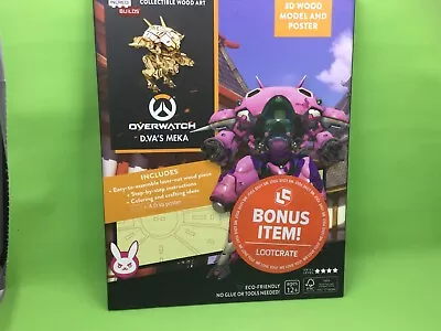 $25.52 • Buy Overwatch D.vas Meka 3d Wood Model And Poster  - BRAND NEW